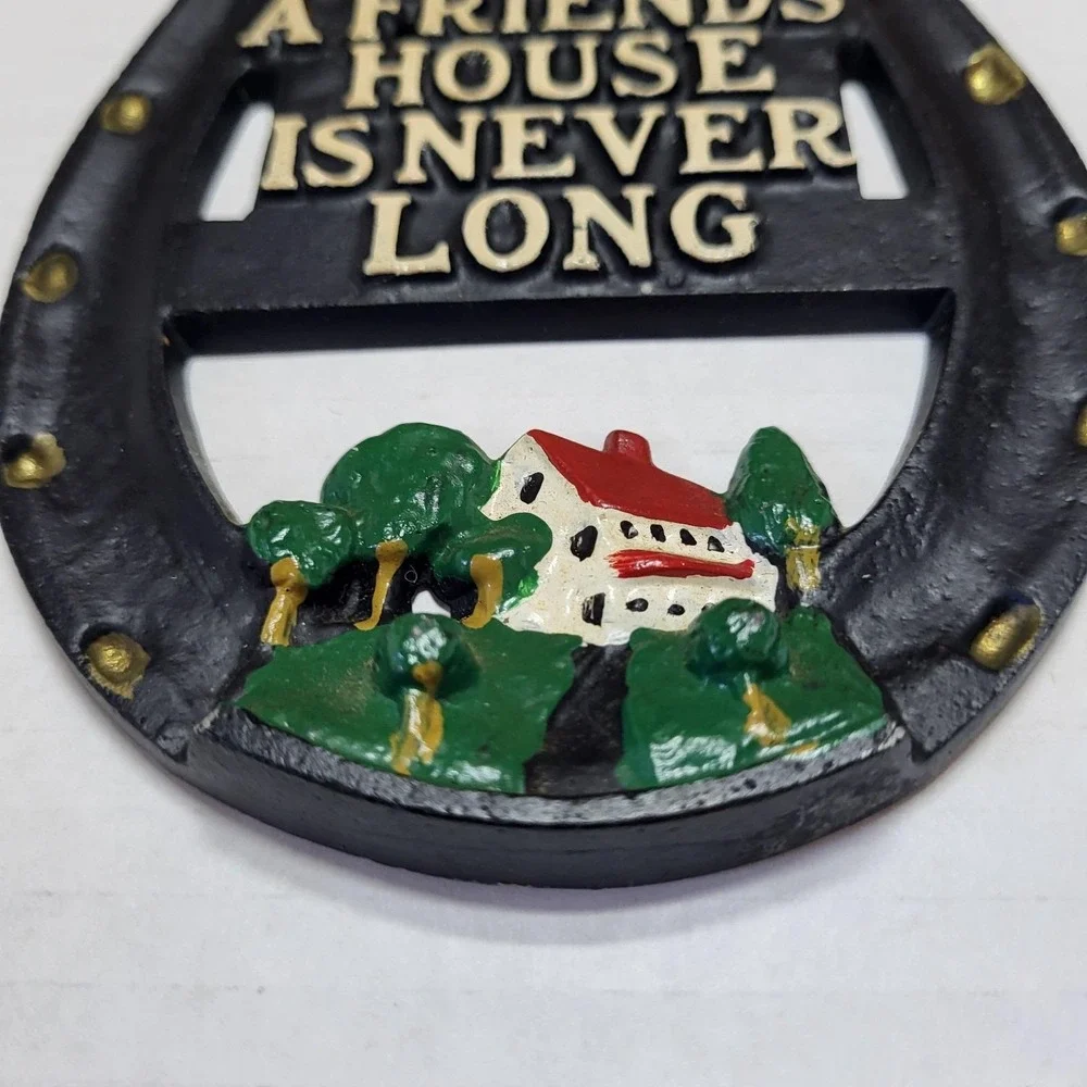 VTG Metal Decorative Horseshoe Wall Hanging Plaque 